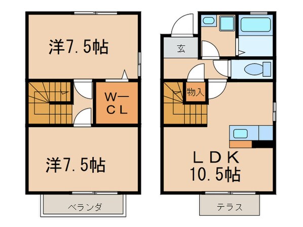 ジラソ－レの物件間取画像